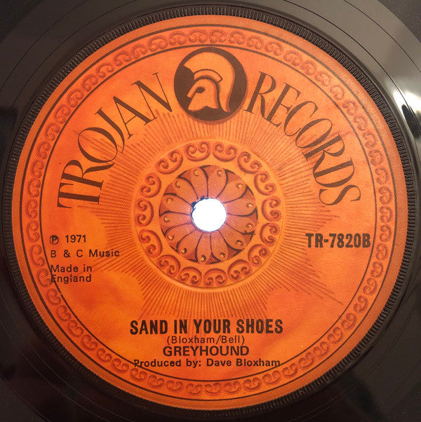 Greyhound (4) : Black And White (7", Single, Sol)