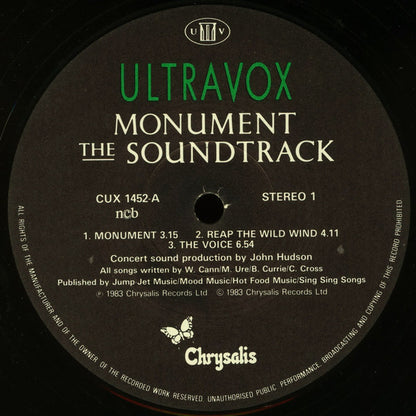 Ultravox : Monument The Soundtrack (LP, MiniAlbum)