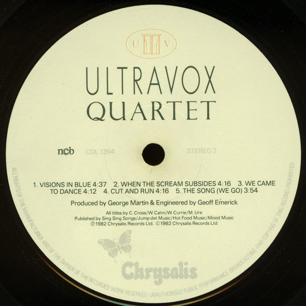 Ultravox : Quartet (LP, Album)