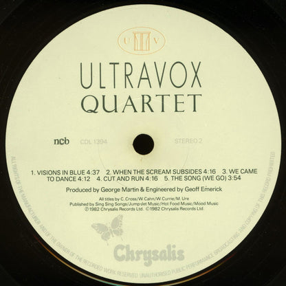 Ultravox : Quartet (LP, Album)