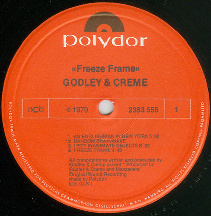 Godley & Creme : Freeze Frame (LP, Album)