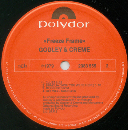 Godley & Creme : Freeze Frame (LP, Album)