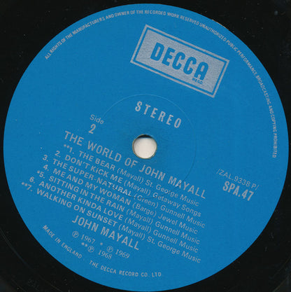 John Mayall : The World Of John Mayall (LP, Comp)