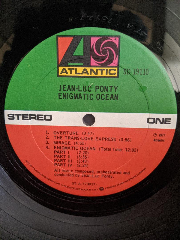 Jean-Luc Ponty : Enigmatic Ocean (LP, Album, PR )