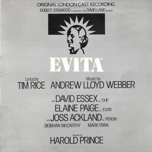 Andrew Lloyd Webber And Tim Rice : Evita (LP, Album, Lab)