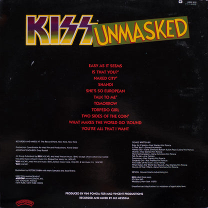 Kiss : Unmasked (LP, Album)