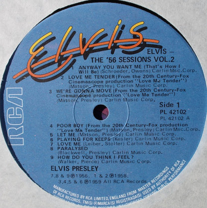 Elvis Presley : The '56 Sessions Volume 2 (LP, Comp, Mono)