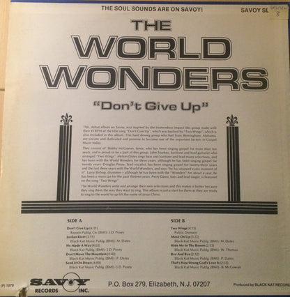 The World Wonders : Don't Give Up (LP, Album)