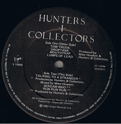 Hunters & Collectors : Hunters & Collectors (LP, Album)