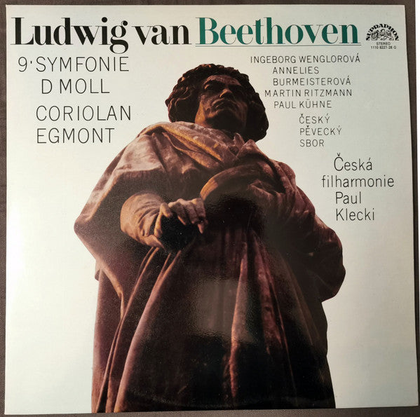 Ludwig van Beethoven - The Czech Philharmonic Orchestra, Paul Kletzki : 9. Symfonie D Moll / Coriolan / Egmont (2xLP, RP)