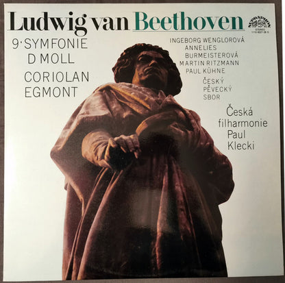 Ludwig van Beethoven - The Czech Philharmonic Orchestra, Paul Kletzki : 9. Symfonie D Moll / Coriolan / Egmont (2xLP, RP)