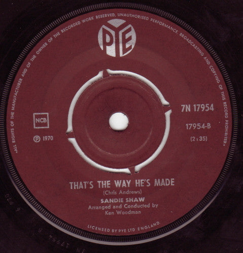 Sandie Shaw : Wight Is Wight / That's The Way He's Made (7", Single, 4-P)