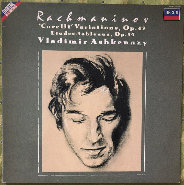 Sergei Vasilyevich Rachmaninoff, Vladimir Ashkenazy : 'Corelli' Variations Op. 42, Etudes Tableaux Op. 39 (LP, Album)