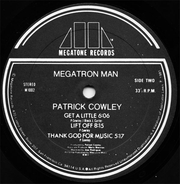 Patrick Cowley : Megatron Man (LP, Album)