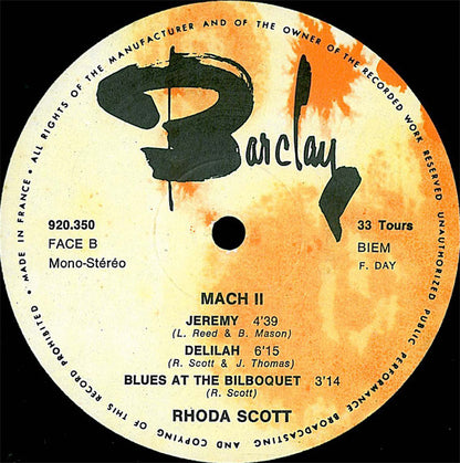 Rhoda Scott : A L'Orgue Hammond Vol 4 Mach 2 (LP, Album)