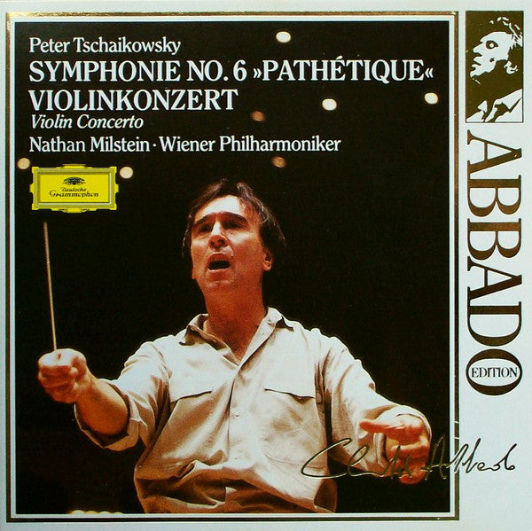Pyotr Ilyich Tchaikovsky / Claudio Abbado, Nathan Milstein, Wiener Philharmoniker : Symphonie No.6 "Pathétique" - Violinkonzert (CD, Comp, RM)