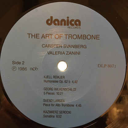 Carsten Svanberg, Valeria Zanini : The Art of Trombone (LP)