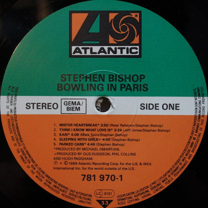 Stephen Bishop : Bowling In Paris (LP, Album)