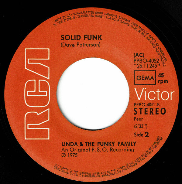 Linda Fields & The Funky Boys : Shame, Shame, Shame (7")