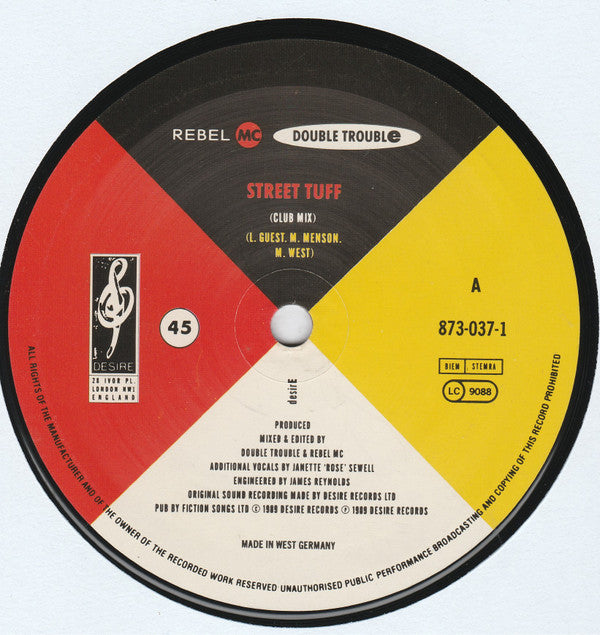 Rebel MC, Double Trouble : Street Tuff (12")