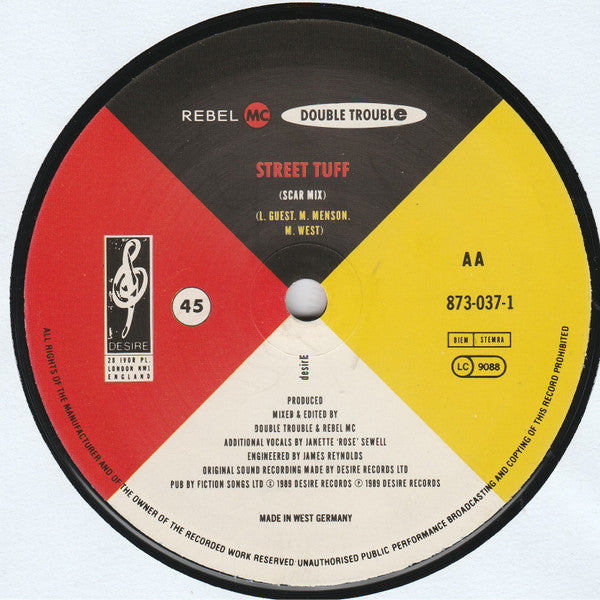 Rebel MC, Double Trouble : Street Tuff (12")