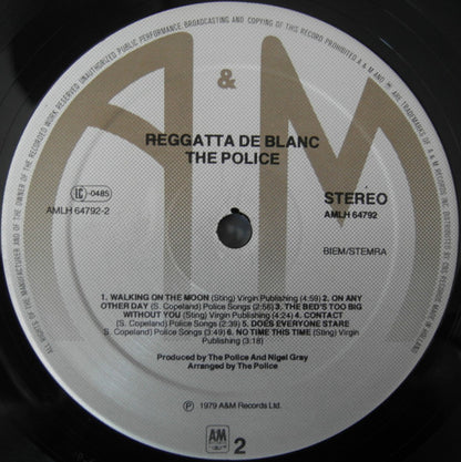 The Police : Reggatta De Blanc (LP, Album)