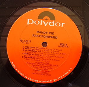 Randy Pie : Fast/Forward (LP, Album)