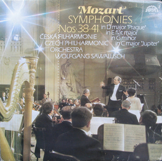 Wolfgang Amadeus Mozart - The Czech Philharmonic Orchestra, Wolfgang Sawallisch : Symphonies Nos· 38··41 In D Major "Prague" In E Flat Major In G Minor In C Major "Jupiter"  (2xLP, Comp)