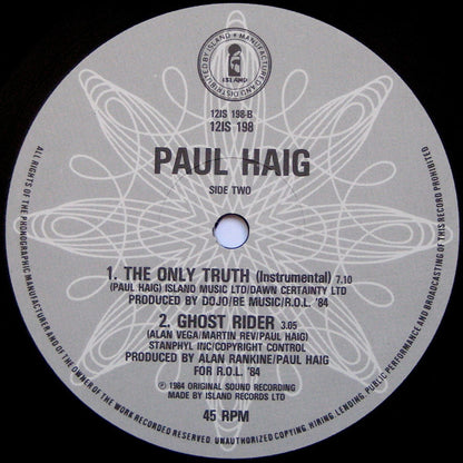 Paul Haig : The Only Truth (12")