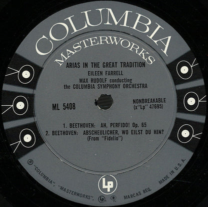 Eileen Farrell : Arias In The Great Tradition (LP, Album, Mono)