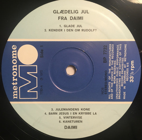 Daimi : Glædelig Jul Fra Daimi (LP)