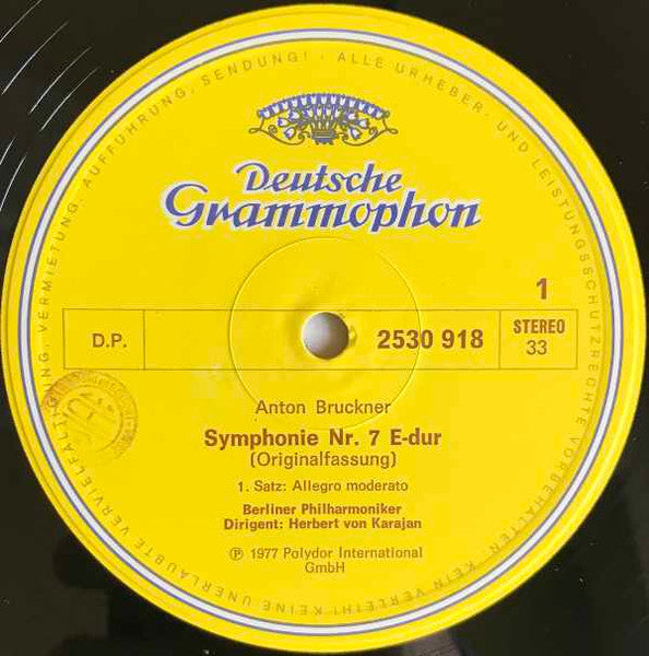 Anton Bruckner / Richard Wagner - Herbert Von Karajan, Berliner Philharmoniker : Symphonie Nr. 7 / Siegfried-Idyll (2xLP + Box)