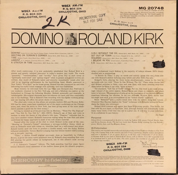 Roland Kirk : Domino (LP, Album, Mono)