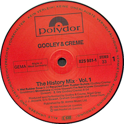 Godley & Creme : The History Mix Volume 1 (LP, Album, P/Mixed)