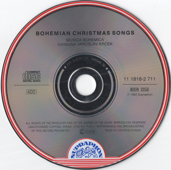 Jaroslav Krček, Josef Krček, Musica Bohemica : České Zpěvy Vánoční = Bohemian Christmas Songs (CD, Album)