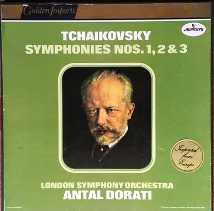 Antal Dorati, London Symphony Orchestra : Tchaikovsky Symphonies Nos. 1, 2, & 3 (3xLP, RE + 3xBox)