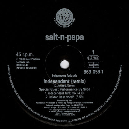 Salt 'N' Pepa : Independent (Remix) (12")