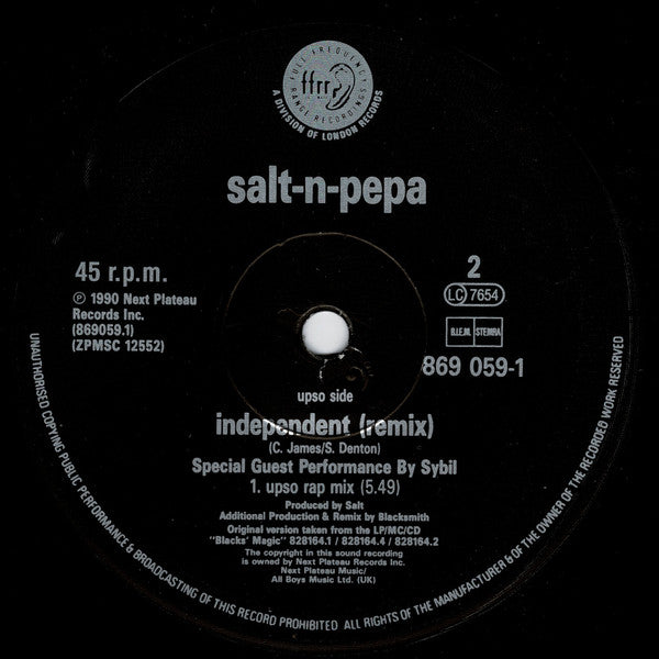 Salt 'N' Pepa : Independent (Remix) (12")