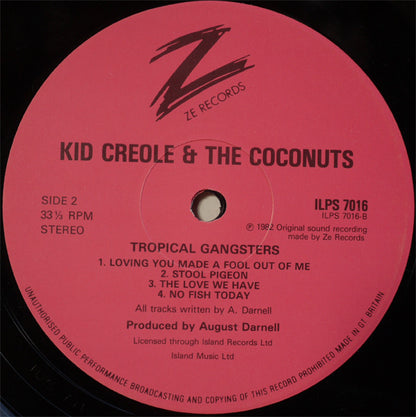 Kid Creole And The Coconuts : Tropical Gangsters (LP, Album)