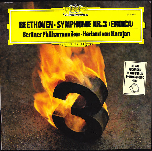 Ludwig van Beethoven, Berliner Philharmoniker, Herbert von Karajan : Symphonie Nr. 3 'Eroica' (LP)