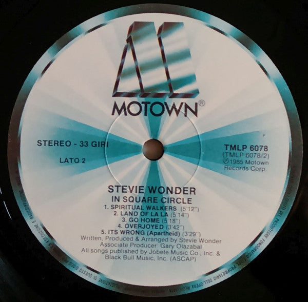 Stevie Wonder : In Square Circle (LP, Album, Gat)