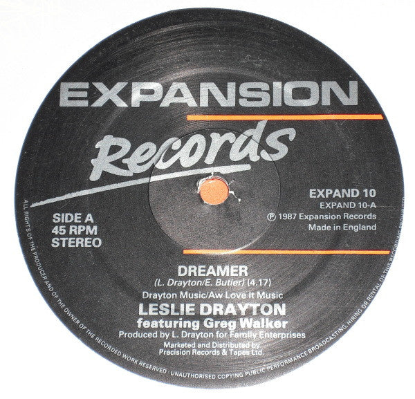 Leslie Drayton : Dreamer (12")