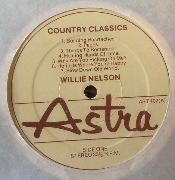 Willie Nelson : Country Classics (LP, Comp)