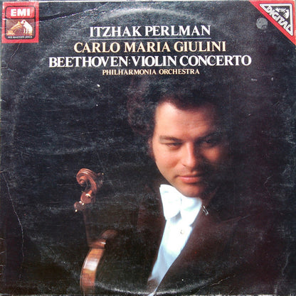 Ludwig Van Beethoven - Itzhak Perlman, Carlo Maria Giulini, Philharmonia Orchestra : Violin Concerto (LP)