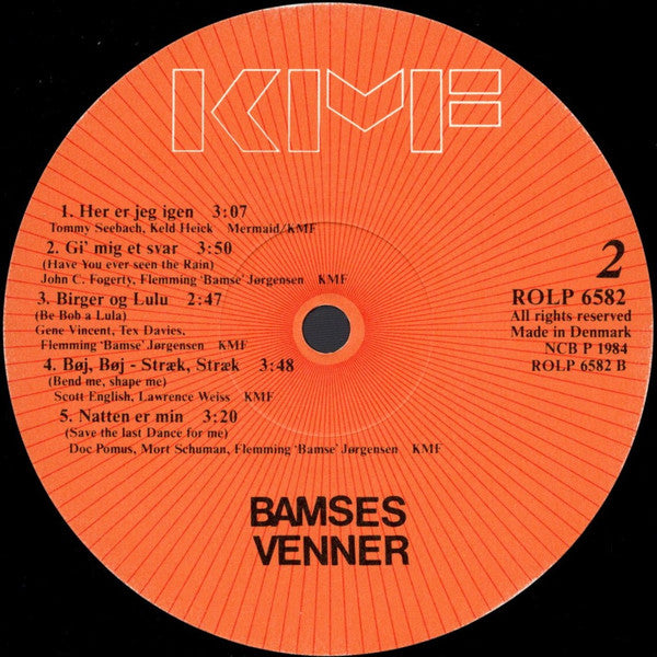 Bamses Venner : Bamses Venner (LP, Album)