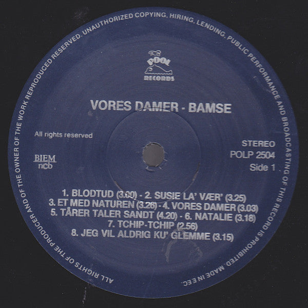 Flemming "Bamse" Jørgensen : Vores Damer (LP, Comp)