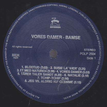 Flemming "Bamse" Jørgensen : Vores Damer (LP, Comp)