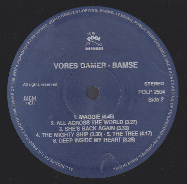 Flemming "Bamse" Jørgensen : Vores Damer (LP, Comp)