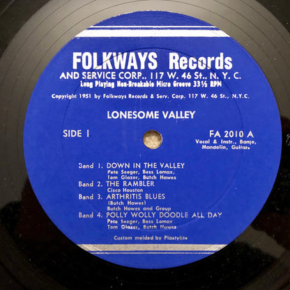 Various : Lonesome Valley (10", Mono)