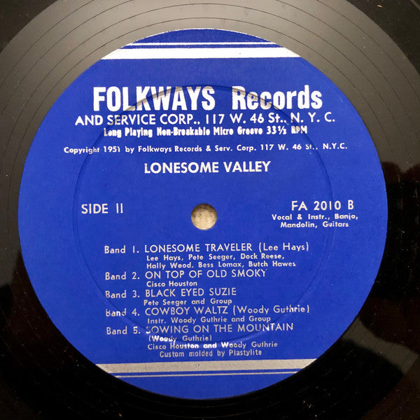 Various : Lonesome Valley (10", Mono)